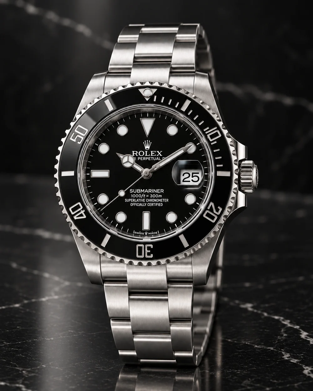 Rolex Submariner, Preto · Seleção I, em composição de estúdio