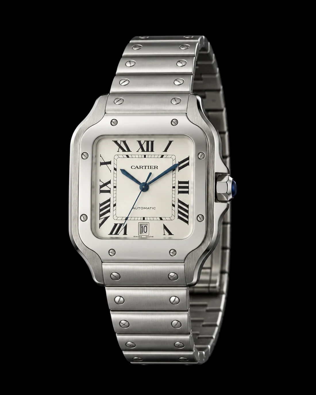 Cartier Santos, vista detalhada