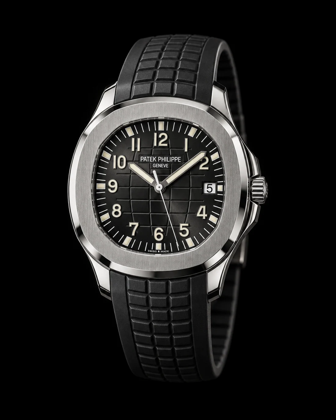 Patek Philippe Aquanaut, vista detalhada