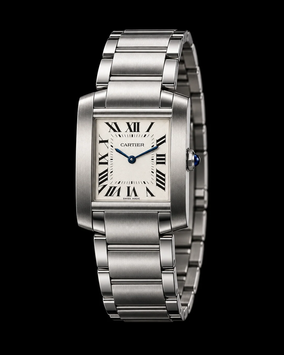 Cartier Tank Française, vista detalhada